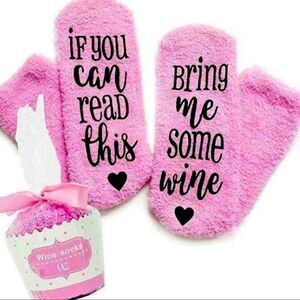 Wine Cupcake Socks set